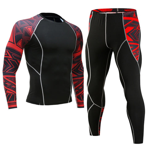 2019 New Compression Men's Sport Suits Quick Dry Running sets Clothes Sports Joggers Training Gym Fitness Tracksuits Running Set