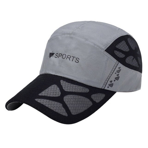 Summer Fashion Running Cap Women Men Mesh Breathable Snapback Cap Unisex Adjustable Sport Hats Outdoor Sports Sunshade Cap