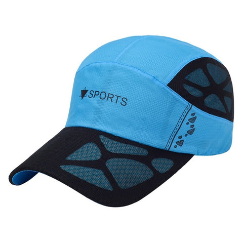 Summer Fashion Running Cap Women Men Mesh Breathable Snapback Cap Unisex Adjustable Sport Hats Outdoor Sports Sunshade Cap