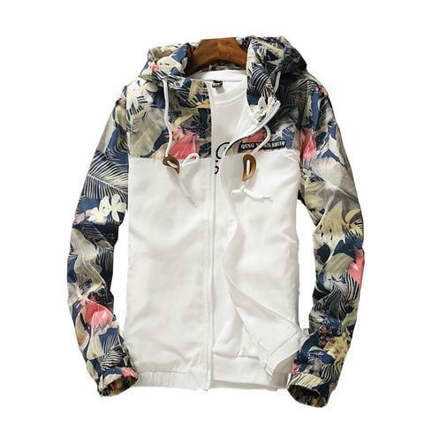 Windbreaker Womens Jacket Autumn Plus Size 5XL Causal Zipper Hooded Floral Loose Basic Jacket Coat Womens Windbreaker