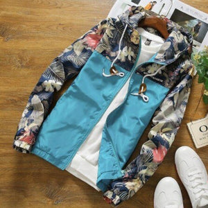 Windbreaker Womens Jacket Autumn Plus Size 5XL Causal Zipper Hooded Floral Loose Basic Jacket Coat Womens Windbreaker