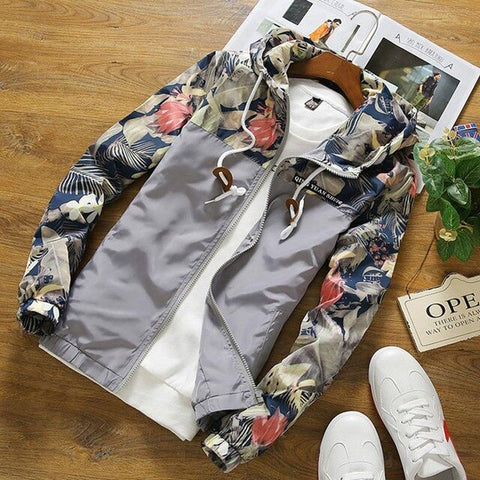 Windbreaker Womens Jacket Autumn Plus Size 5XL Causal Zipper Hooded Floral Loose Basic Jacket Coat Womens Windbreaker