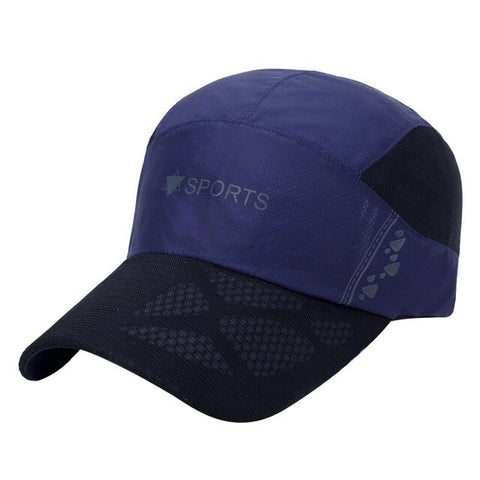 Summer Breathable Baseball Running Cap Women Men Mesh Snapback Cap Adjustable Sport Hats Outdoor Sports Cap