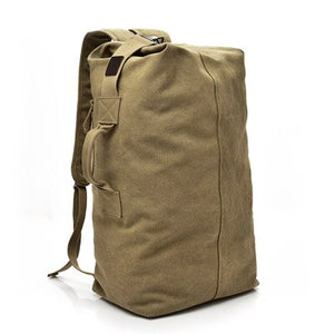 Large Capacity 2 Size Men Women Sport Travel Gym Military Tactical Climbing Backpack Bags Canvas Bucket Shoulder Sports Bag Male