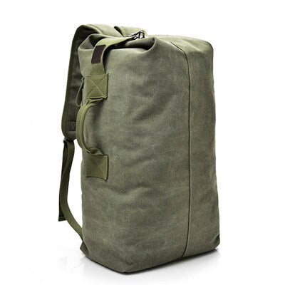 Large Capacity 2 Size Men Women Sport Travel Gym Military Tactical Climbing Backpack Bags Canvas Bucket Shoulder Sports Bag Male