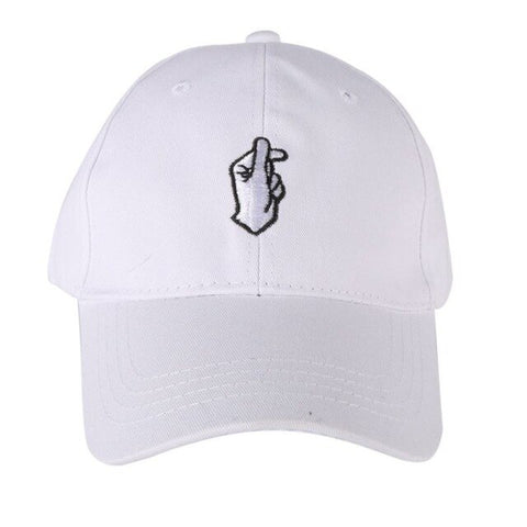 AISPORT Sports Baseball Cap Angled Brim Love Gesture Finger Printed Cotton Hat Adult Sportswear Accessories