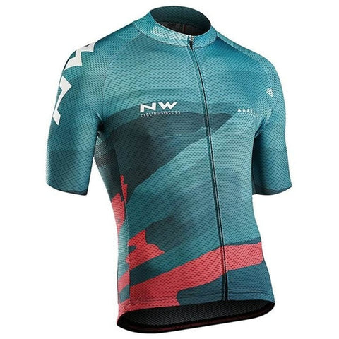 NW 2019 Summer Cycling Jersey Short Sleeve Set Bike Bicycle Clothing ropa Ciclismo uniformes Cycle Clothes Maillot Bib Shorts #7