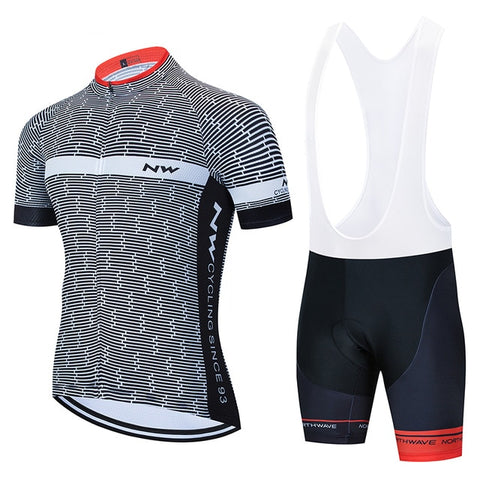 NW 2019 Summer Cycling Jersey Short Sleeve Set Bike Bicycle Clothing ropa Ciclismo uniformes Cycle Clothes Maillot Bib Shorts #7