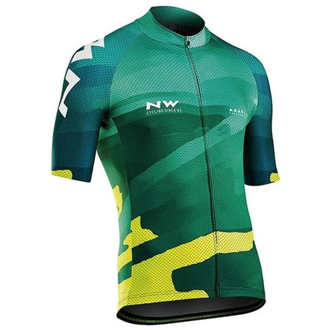 NW 2019 Summer Cycling Jersey Short Sleeve Set Bike Bicycle Clothing ropa Ciclismo uniformes Cycle Clothes Maillot Bib Shorts #7