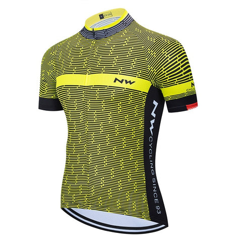 NW 2019 Summer Cycling Jersey Short Sleeve Set Bike Bicycle Clothing ropa Ciclismo uniformes Cycle Clothes Maillot Bib Shorts #7