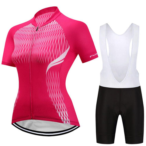 2018 Women Cycling Jersey Feminino Ropa Ciclismo Breathable MTB Outdoor Sportswear Bike Jerseys With Silica GEL Shorts WM01