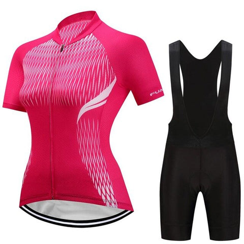 2018 Women Cycling Jersey Feminino Ropa Ciclismo Breathable MTB Outdoor Sportswear Bike Jerseys With Silica GEL Shorts WM01