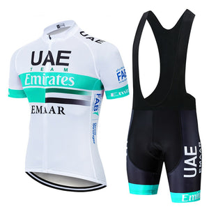 2019 TEAM UAE PRO cycling jersey 9D gel bike shorts suit MTB Ropa Ciclismo mens summer bicycling Maillot culotte clothing
