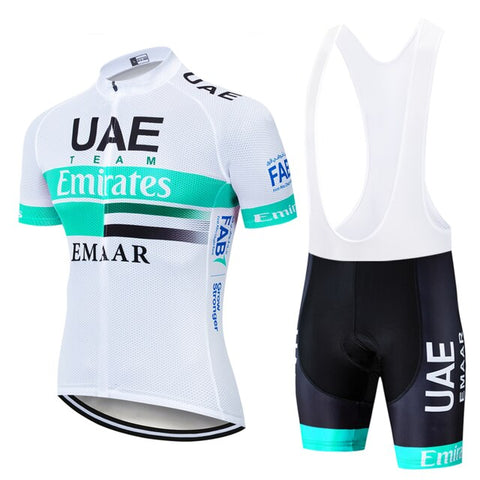 2019 TEAM UAE PRO cycling jersey 9D gel bike shorts suit MTB Ropa Ciclismo mens summer bicycling Maillot culotte clothing