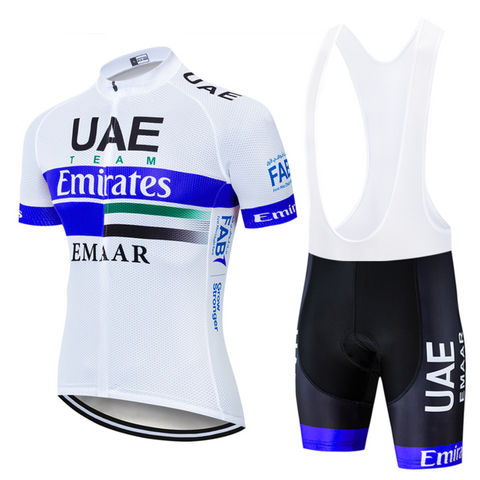 2019 TEAM UAE PRO cycling jersey 9D gel bike shorts suit MTB Ropa Ciclismo mens summer bicycling Maillot culotte clothing