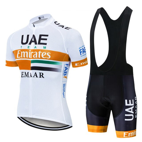 2019 TEAM UAE PRO cycling jersey 9D gel bike shorts suit MTB Ropa Ciclismo mens summer bicycling Maillot culotte clothing