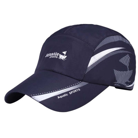 Sports Cap Men Hat Breathable Outdoor Fashion baseball running Cap Camping Hiking Fishing Long Visor Brim Shade Sunscreen Hat