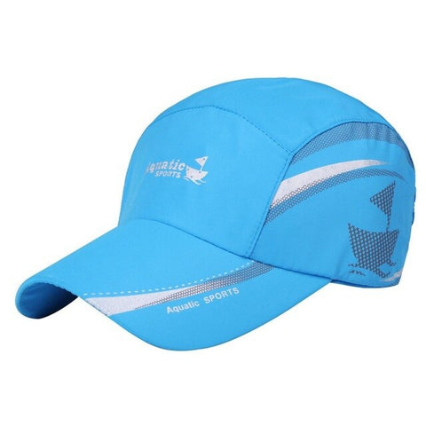 Sports Cap Men Hat Breathable Outdoor Fashion baseball running Cap Camping Hiking Fishing Long Visor Brim Shade Sunscreen Hat