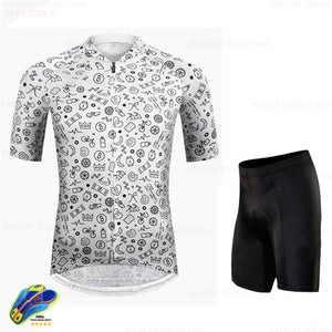 Men Cycling Clothing Summer Bike Clothing Breathable Anti-UV Bicycle Wear/Short Sleeve Cycling Jersey Sets Ropa Ciclismo Maillot