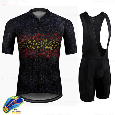 Men Cycling Clothing Summer Bike Clothing Breathable Anti-UV Bicycle Wear/Short Sleeve Cycling Jersey Sets Ropa Ciclismo Maillot