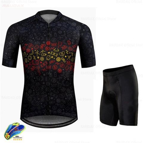 Men Cycling Clothing Summer Bike Clothing Breathable Anti-UV Bicycle Wear/Short Sleeve Cycling Jersey Sets Ropa Ciclismo Maillot