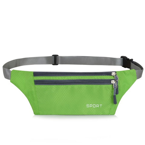 Men Women Pouch Sport Bum Waist Bag Chest Shoulder Pack Travel Handy Fanny Wallet Belt Zip Running Hiking Waterproof Outdoor