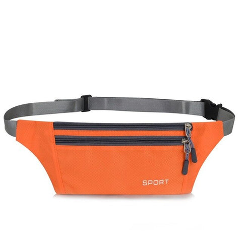 Men Women Pouch Sport Bum Waist Bag Chest Shoulder Pack Travel Handy Fanny Wallet Belt Zip Running Hiking Waterproof Outdoor