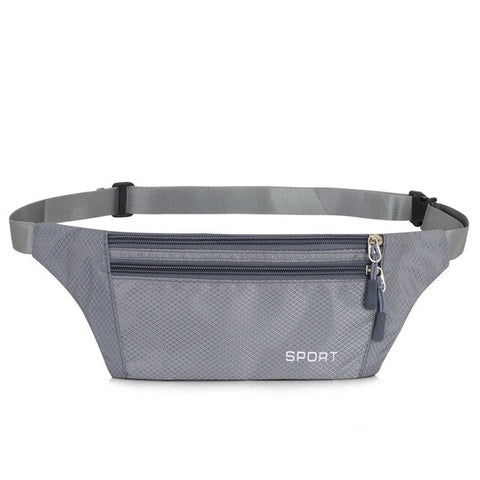 Men Women Pouch Sport Bum Waist Bag Chest Shoulder Pack Travel Handy Fanny Wallet Belt Zip Running Hiking Waterproof Outdoor