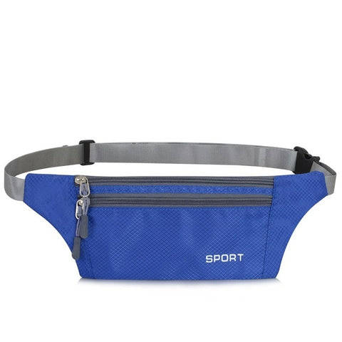 Men Women Pouch Sport Bum Waist Bag Chest Shoulder Pack Travel Handy Fanny Wallet Belt Zip Running Hiking Waterproof Outdoor