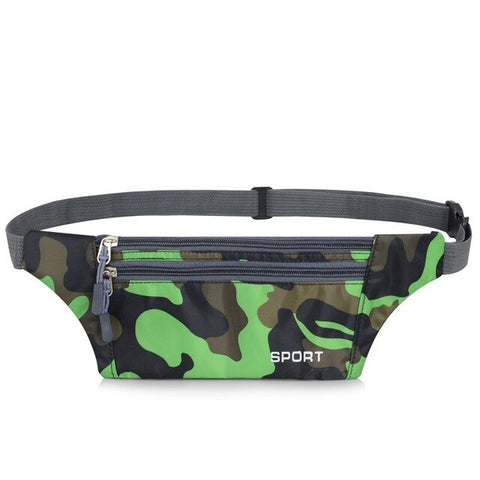 Men Women Pouch Sport Bum Waist Bag Chest Shoulder Pack Travel Handy Fanny Wallet Belt Zip Running Hiking Waterproof Outdoor