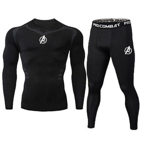 High Quality Compression Men's Sport Suits Quick Dry Running sets Clothes Sports Joggers Training Gym Fitness Tracksuits Running