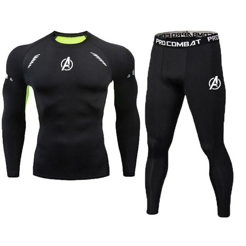 High Quality Compression Men's Sport Suits Quick Dry Running sets Clothes Sports Joggers Training Gym Fitness Tracksuits Running