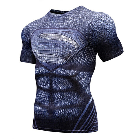 Men Compression shirt Gym Fitness Cycling Base Layer Jerseys Run Breathable Super Elastic Jogger Leggings Fitness Sport