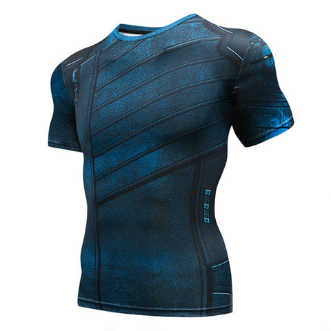 Men Compression shirt Gym Fitness Cycling Base Layer Jerseys Run Breathable Super Elastic Jogger Leggings Fitness Sport