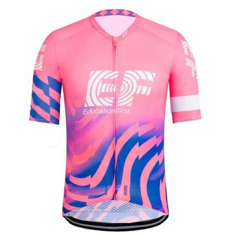 2020  pink pro tour team ef cycling jersey set Bicycle maillot breathable MTB quick dry bike clothing Ropa ciclismo 9D gel pad