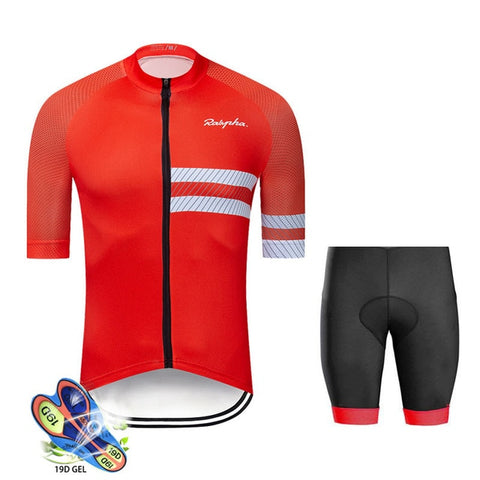 Raphaing Pro Team Cycling Jersey 2019 men Cycling Set Short Sleeve Breathable Maillot Ropa Ciclismo summer Cycling Clothing