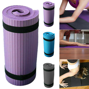 Yoga Pilates Mat Thick Exercise Home Gym Non-Slip Workout 15mm Fitness Mats Durable Knees Back Ankles Support Mat
