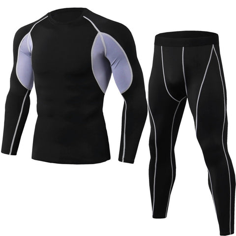 High Quality Compression Men's Sport Suits Quick Dry Running sets Clothes Sports Joggers Training Gym Fitness Tracksuits Running