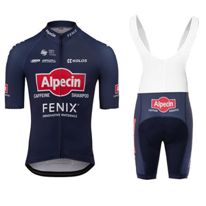 2020 Alpecin FENIX Cycling Short sleeve jerseys Men bib shorts gel thick pad riding clothing cycwear ciclismo hombre bike suit