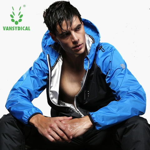 Hot Sweat Shapewear Sports Clothing Men Running Jacket Men Sports Jacket Sportswear Fitness Gym Jacket Reflective Windbreaker