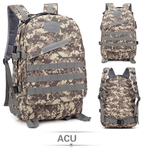 40L Tactical Army Men Military Backpack Waterproof Dwaterproof Outdoor Sport Hiking Camping Hunting Hunting 3D Attack Backpack