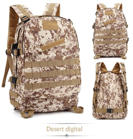 40L Tactical Army Men Military Backpack Waterproof Dwaterproof Outdoor Sport Hiking Camping Hunting Hunting 3D Attack Backpack