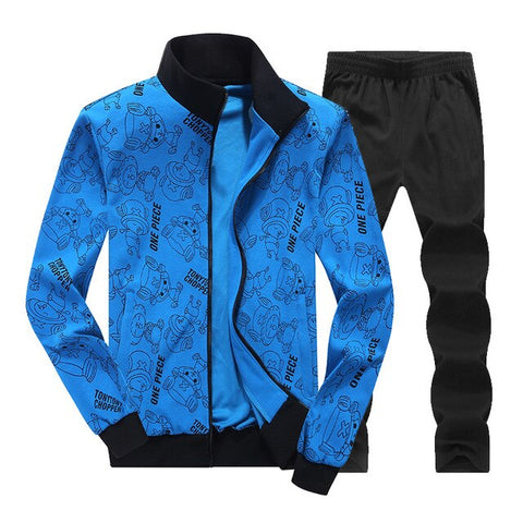 Sports Suit Keep Warm Running Suit Printing Running Jogging Sets Sport Gym Clothes Men's Winter Men Large Size L-8XL Zipper