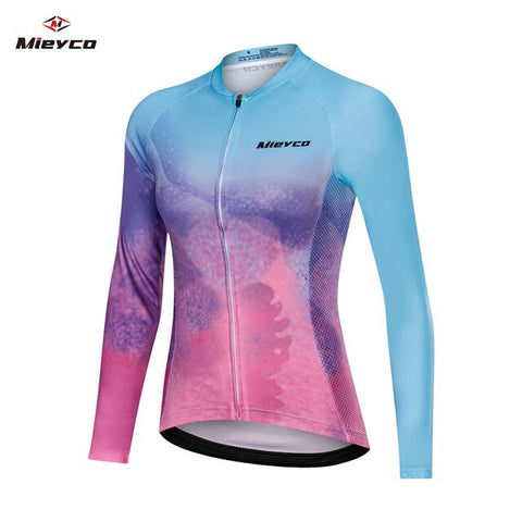 MIEYCO 2020 Cycling Jersey Roupa Ciclismo Women Clothes Full Sleeve Cycles Shirt Wear Quick Dry Bike Jersey Spring Autumn