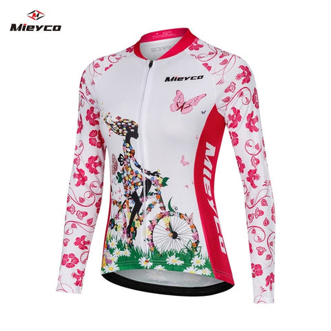 MIEYCO 2020 Cycling Jersey Roupa Ciclismo Women Clothes Full Sleeve Cycles Shirt Wear Quick Dry Bike Jersey Spring Autumn