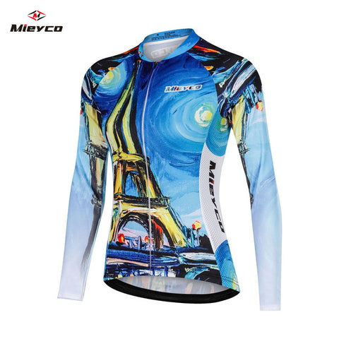 MIEYCO 2020 Cycling Jersey Roupa Ciclismo Women Clothes Full Sleeve Cycles Shirt Wear Quick Dry Bike Jersey Spring Autumn