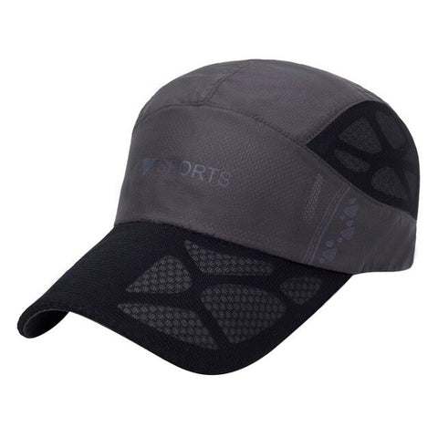 Summer Fashion Running Cap Women Men Mesh Breathable Snapback Cap Unisex Adjustable Sport Hats Outdoor Sports Sunshade Cap