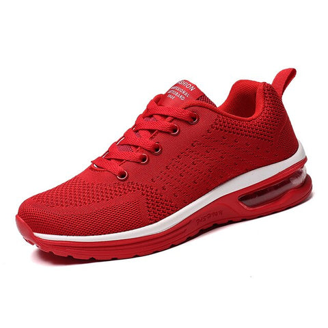Men Air Cushion Sneakers Breathable Running Shoes Men Women Outdoor Fitness Sports Shoes Female Lace-up Casual Shoes Big Size 47