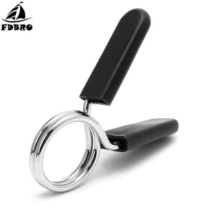 FDBRO 1PCS  25/28/30 Barbell Clamp Spinlock Collars Barbell Collar Lock Clips Clamp Gym Dumbbell Fitness Body Building