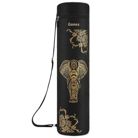 Gonex Yoga Mat Bag, Full-Zip Exercise Gym Carry Bag Durable Waterproof Oxford Cloth with 2 Pockets, Adjustable Shoulder Strap